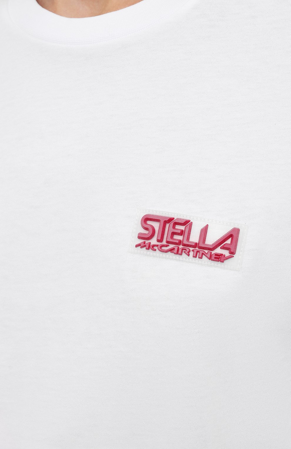 Женская хлопковая футболка STELLA MCCARTNEY белого цвета, арт. 603736/SPW03 | Фото 5 (Рукава: Короткие; Длина (для топов): Стандартные; Принт: С принтом; Материал внешний: Хлопок; Стили: Спорт-шик; Женское Кросс-КТ: Футболка-одежда)