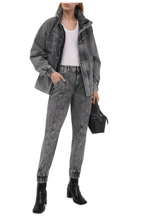 Женские джинсы STELLA MCCARTNEY серого цвета по цене 51650 руб., арт. 603708/S0H41 | Фото 2 Женские джинсы STELLA MCCARTNEY серого цвета, арт. 603708/S0H41 | Фото 2 (Материал внешний: Хлопок; Длина (брюки, джинсы): Стандартные; Стили: Кэжуэл; Кросс-КТ: Деним; Силуэт Ж (брюки и джинсы): Слим)