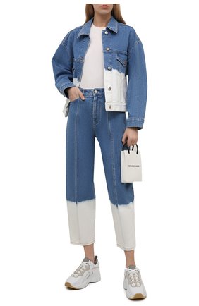 Женские джинсы STELLA MCCARTNEY голубого цвета по цене 40950 руб., арт. 602559/S0H45 | Фото 2 Женские джинсы STELLA MCCARTNEY голубого цвета, арт. 602559/S0H45 | Фото 2 (Материал внешний: Хлопок; Длина (брюки, джинсы): Стандартные; Стили: Гламурный; Кросс-КТ: Деним; Силуэт Ж (брюки и джинсы): Прямые)