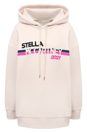 Женский хлопковое худи STELLA MCCARTNEY кремвого цвета по цене 51650 руб., арт. 515813/S0W82 | Фото 1 Женский хлопковое худи STELLA MCCARTNEY кремвого цвета, арт. 515813/S0W82 | Фото 1 (Рукава: Длинные; Длина (для топов): Стандартные; Материал внешний: Хлопок; Стили: Спорт-шик; Женское Кросс-КТ: Худи-одежда)