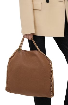 Женский сумка-тоут falabella STELLA MCCARTNEY коричневого цвета по цене 78000 руб., арт. 234387/W9355 | Фото 2 Женский сумка-тоут falabella STELLA MCCARTNEY коричневого цвета, арт. 234387/W9355 | Фото 2 (Материал: Текстиль; Размер: large; Сумки-технические: Сумки-шопперы)