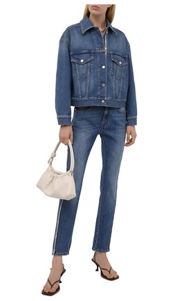 Женская джинсовая куртка STELLA MCCARTNEY синего цвета по цене 76250 руб., арт. 603705/S0H47 | Фото 2 Женская джинсовая куртка STELLA MCCARTNEY синего цвета, арт. 603705/S0H47 | Фото 2 (Материал внешний: Хлопок; Длина (верхняя одежда): Короткие; Рукава: Длинные; Стили: Кэжуэл; Кросс-КТ: Деним, Куртка)