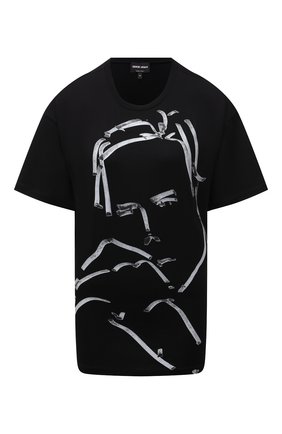 Женская хлопковая футболка GIORGIO ARMANI черного цвета по цене 34250 руб., арт. 6KAM79/AJMCZ | Фото 1 Женская хлопковая футболка GIORGIO ARMANI черного цвета, арт. 6KAM79/AJMCZ | Фото 1