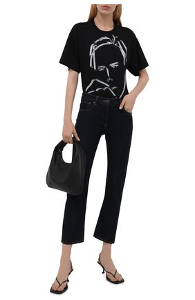 Женская хлопковая футболка GIORGIO ARMANI черного цвета по цене 34250 руб., арт. 6KAM79/AJMCZ | Фото 2 Женская хлопковая футболка GIORGIO ARMANI черного цвета, арт. 6KAM79/AJMCZ | Фото 2