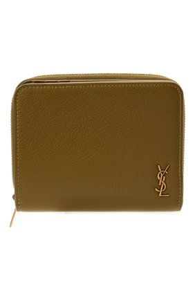 Женские кожаное портмоне SAINT LAURENT хаки цвета по цене 41550 руб., арт. 668936/15B0W | Фото 1 Женские кожаное портмоне SAINT LAURENT хаки цвета, арт. 668936/15B0W | Фото 1