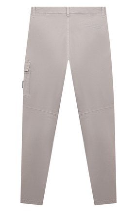 Детские хлопковые брюки STONE ISLAND серого цвета по цене 14950 руб., арт. 751630411/10-12 | Фото 2 Детские хлопковые брюки STONE ISLAND серого цвета, арт. 751630411/10-12 | Фото 2