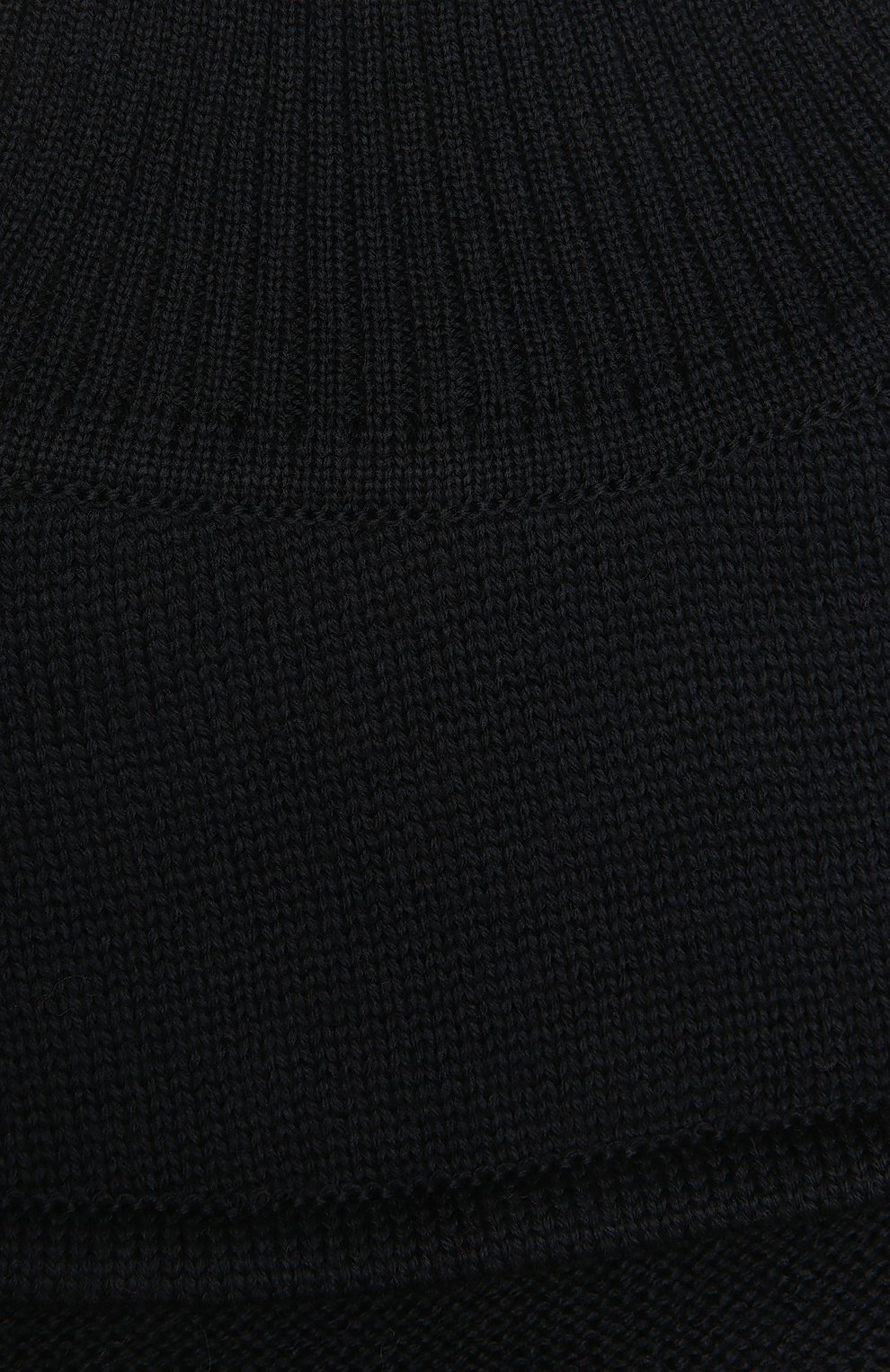 Детский шерстяной шарф-манишка CATYA темно-синего цвета, арт. 125759 | Фото 3 (Материал: Текстиль, Шерсть)