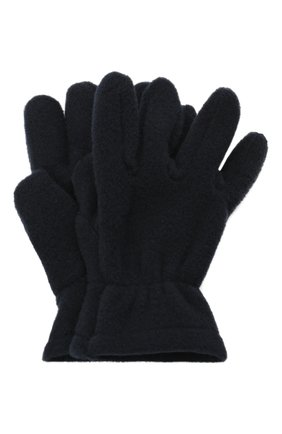 Детские перчатки CATYA темно-синего цвета, арт. 125543 | Фото 1 (Материал: Синтетический материал, Текстиль)