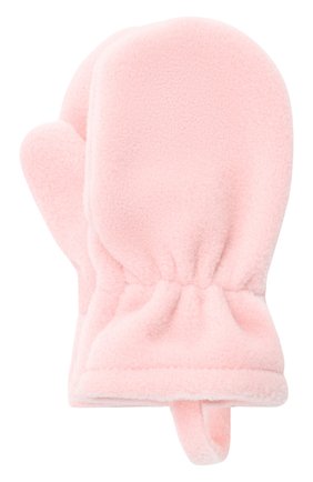 Детские варежки CATYA розового цвета, арт. 125542 | Фото 1 (Материал: Синтетический материал, Текстиль)