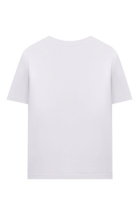 Детская хлопковая футболка DOLCE & GABBANA белого цвета по цене 10650 руб., арт. L5JTAZ/G7BDN/2-6 | Фото 2 Детская хлопковая футболка DOLCE & GABBANA белого цвета, арт. L5JTAZ/G7BDN/2-6 | Фото 2