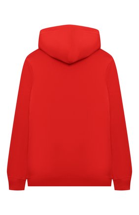 Детский хлопковое худи NEIL BARRETT KIDS красного цвета по цене 7995 руб., арт. 028959 | Фото 2 Детский хлопковое худи NEIL BARRETT KIDS красного цвета, арт. 028959 | Фото 2