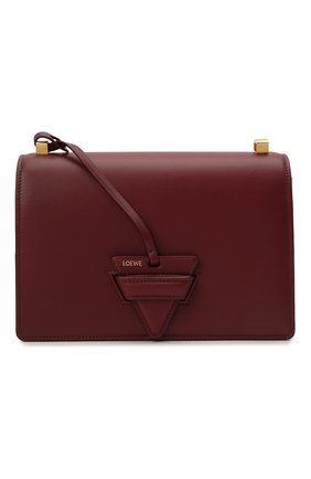 Женская сумка barcelona LOEWE бордового цвета, арт. A532M15X02 | Фото 1 (Размер: small; Ремень/цепочка: На ремешке; Сумки-технические: Сумки через плечо; Материал: Натуральная кожа)