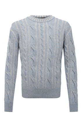 Мужской кашемировый свитер LORO PIANA голубого цвета по цене 224500 руб., арт. FAL7106 | Фото 1 Мужской кашемировый свитер LORO PIANA голубого цвета, арт. FAL7106 | Фото 1 (Материал внешний: Кашемир, Шерсть; Принт: Без принта; Стили: Кэжуэл; Рукава: Длинные; Длина (для топов): Стандартные; Мужское Кросс-КТ: Свитер-одежда)