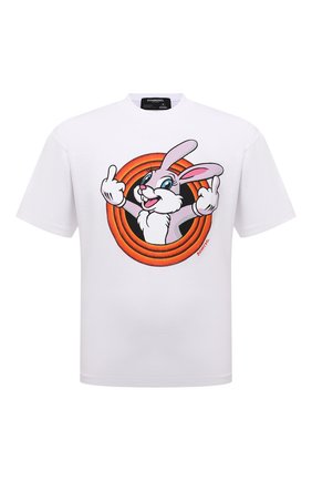 Мужская хлопковая футболка DOMREBEL белого цвета по цене 10350 руб., арт. MHUMPER/B0X T | Фото 1 Мужская хлопковая футболка DOMREBEL белого цвета, арт. MHUMPER/B0X T | Фото 1