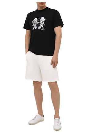 Мужская хлопковая футболка DOMREBEL черного цвета, арт. MCHAMP/B0X T | Фото 2 (Материал внешний: Хлопок; Принт: С принтом; Рукава: Короткие; Стили: Гранж; Длина (для топов): Стандартные)