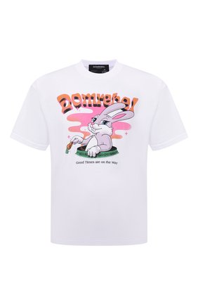 Мужская хлопковая футболка DOMREBEL белого цвета по цене 10350 руб., арт. MCARR0TS/B0X T | Фото 1 Мужская хлопковая футболка DOMREBEL белого цвета, арт. MCARR0TS/B0X T | Фото 1