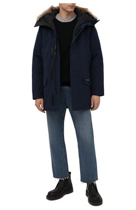 Мужская пуховая парка langford CANADA GOOSE темно-синего цвета по цене 115500 руб., арт. 2062M | Фото 2 Мужская пуховая парка langford CANADA GOOSE темно-синего цвета, арт. 2062M | Фото 2
