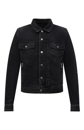 Мужская джинсовая куртка BALMAIN черного цвета по цене 97800 руб., арт. WH1TC015/013D | Фото 1 Мужская джинсовая куртка BALMAIN черного цвета, арт. WH1TC015/013D | Фото 1