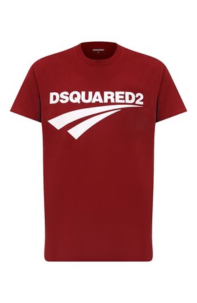 Мужская хлопковая футболка DSQUARED2 бордового цвета по цене 20800 руб., арт. S71GD1098/S22427 | Фото 1 Мужская хлопковая футболка DSQUARED2 бордового цвета, арт. S71GD1098/S22427 | Фото 1
