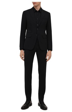 Мужской шерстяной костюм DSQUARED2 черного цвета по цене 115500 руб., арт. S71FT0180/S40320 | Фото 1 Мужской шерстяной костюм DSQUARED2 черного цвета, арт. S71FT0180/S40320 | Фото 1