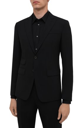 Мужской шерстяной костюм DSQUARED2 черного цвета по цене 115500 руб., арт. S71FT0180/S40320 | Фото 2 Мужской шерстяной костюм DSQUARED2 черного цвета, арт. S71FT0180/S40320 | Фото 2