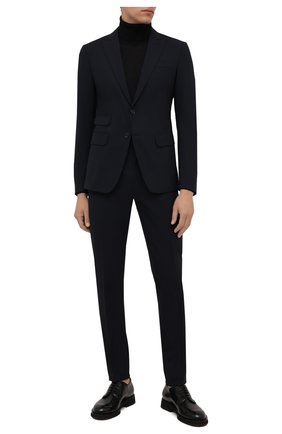 Мужской шерстяной костюм DSQUARED2 темно-синего цвета по цене 115500 руб., арт. S71FT0180/S40320 | Фото 1 Мужской шерстяной костюм DSQUARED2 темно-синего цвета, арт. S71FT0180/S40320 | Фото 1
