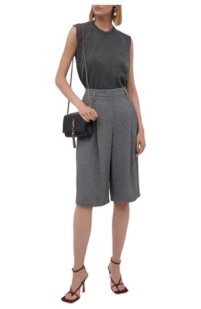 Женские шорты-бермуды GIORGIO ARMANI серого цвета по цене 82550 руб., арт. 1WHPP0IJ/T02N1 | Фото 2 Женские шорты-бермуды GIORGIO ARMANI серого цвета, арт. 1WHPP0IJ/T02N1 | Фото 2