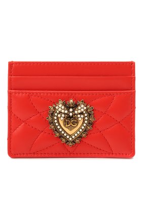 Женский кожаный футляр для кредитных карт DOLCE & GABBANA красного цвета по цене 22150 руб., арт. BI0330/AV967 | Фото 1 Женский кожаный футляр для кредитных карт DOLCE & GABBANA красного цвета, арт. BI0330/AV967 | Фото 1