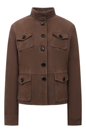 Женская замшевая куртка KITON коричневого цвета по цене 399500 руб., арт. D50575X04T71 | Фото 1 Женская замшевая куртка KITON коричневого цвета, арт. D50575X04T71 | Фото 1