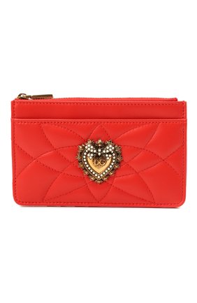 Женский кожаный футляр для кредитных карт DOLCE & GABBANA красного цвета по цене 29950 руб., арт. BI1261/AV967 | Фото 1 Женский кожаный футляр для кредитных карт DOLCE & GABBANA красного цвета, арт. BI1261/AV967 | Фото 1