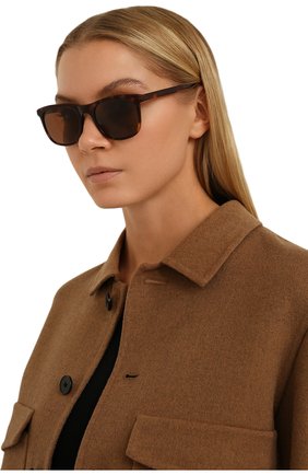 Женские солнцезащитные очки LORO PIANA коричневого цвета, арт. FAI4927 | Фото 2 (Тип очков: С/з; Очки форма: Квадратные)