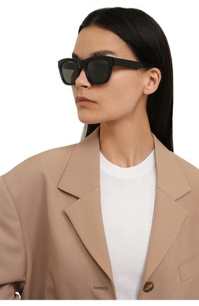 Женские солнцезащитные очки LORO PIANA черного цвета, арт. FAL4920 | Фото 2 (Тип очков: С/з; Очки форма: Квадратные)
