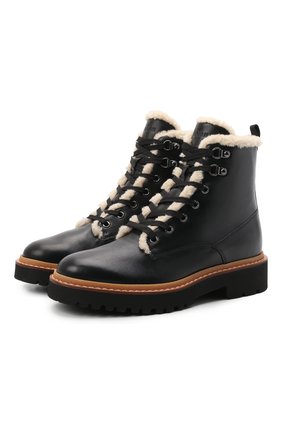 Женские кожаные ботинки h578 HOGAN черного цвета по цене 39950 руб., арт. HXW5780DH5206L | Фото 1 Женские кожаные ботинки h578 HOGAN черного цвета, арт. HXW5780DH5206L | Фото 1