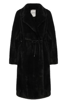 Женская шуба из меха норки VALENTINO черного цвета по цене 2135000 руб., арт. WF3FAN361AF | Фото 1 Женская шуба из меха норки VALENTINO черного цвета, арт. WF3FAN361AF | Фото 1 (Длина (верхняя одежда): До колена; Рукава: Длинные; Женское Кросс-КТ: Мех; Стили: Кэжуэл; Материал внешний: Натуральный мех)