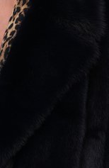 Женская шуба из меха норки VALENTINO темно-синего цвета, арт. WF3FAN361AF | Фото 5 (Женское Кросс-КТ: Мех; Рукава: Длинные; Материал внешний: Натуральный мех; Длина (верхняя одежда): До колена; Стили: Кэжуэл)