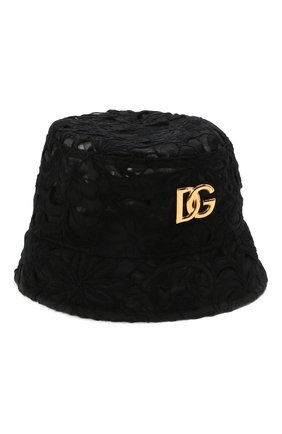 Женская панама из хлопка и шелка DOLCE & GABBANA черного цвета по цене 37800 руб., арт. FH701A/FLM3Z | Фото 1 Женская панама из хлопка и шелка DOLCE & GABBANA черного цвета, арт. FH701A/FLM3Z | Фото 1