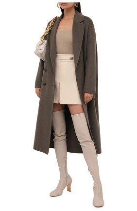 Женские комбинированные ботфорты ivy stretch STELLA MCCARTNEY светло-бежевого цвета по цене 78850 руб., арт. 800381/W1CV0 | Фото 2 Женские комбинированные ботфорты ivy stretch STELLA MCCARTNEY светло-бежевого цвета, арт. 800381/W1CV0 | Фото 2 (Высота голенища: Высокие; Материал внешний: Текстиль, Экокожа; Подошва: Плоская; Материал внутренний: Текстиль; Каблук высота: Высокий; Каблук тип: Фигурный)