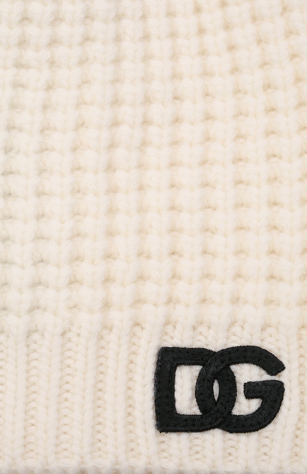 Детского шерстяная шапка DOLCE & GABBANA белого цвета, арт. LBKH68/JBVJ0 | Фото 3 (Материал: Текстиль, Шерсть)