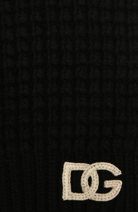 Детский шерстяной шарф DOLCE & GABBANA черного цвета по цене 22600 руб., арт. LBKA91/JBVJ0 | Фото 2 Детский шерстяной шарф DOLCE & GABBANA черного цвета, арт. LBKA91/JBVJ0 | Фото 2