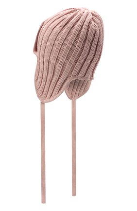Детского шерстяная шапка CATYA розового цвета, арт. 125742 | Фото 2 (Материал: Шерсть, Текстиль)