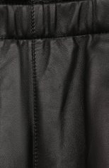 Мужского кожаные шорты BRUNELLO CUCINELLI черного цвета, арт. BPTANP017C | Фото 3