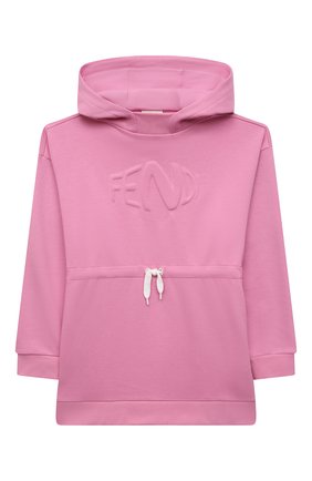 Детское хлопковое худи FENDI розового цвета по цене 32500 руб., арт. JFH121/5V0/3A-6A | Фото 1 Детское хлопковое худи FENDI розового цвета, арт. JFH121/5V0/3A-6A | Фото 1 (Рукава: Длинные; Материал внешний: Хлопок; Ростовка одежда: 5 лет | 110 см, 6 лет | 116 см)