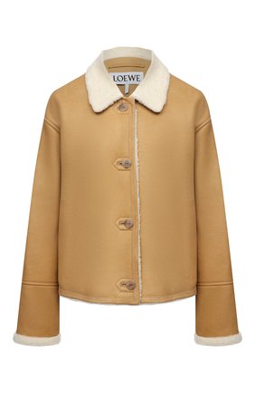 Женская дубленка LOEWE бежевого цвета по цене 360500 руб., арт. S359Y19L17 | Фото 1 Женская дубленка LOEWE бежевого цвета, арт. S359Y19L17 | Фото 1