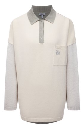 Женский шерстяной пуловер LOEWE белого цвета по цене 65550 руб., арт. S359Y14K27 | Фото 1 Женский шерстяной пуловер LOEWE белого цвета, арт. S359Y14K27 | Фото 1