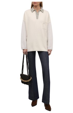 Женский шерстяной пуловер LOEWE белого цвета по цене 65550 руб., арт. S359Y14K27 | Фото 2 Женский шерстяной пуловер LOEWE белого цвета, арт. S359Y14K27 | Фото 2