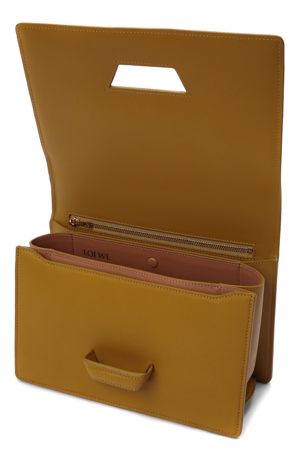 Женская сумка barcelona LOEWE светло-коричневого цвета, арт. A532M15X02 | Фото 5 (Сумки-технические: Сумки через плечо; Материал: Натуральная кожа; Ремень/цепочка: На ремешке; Размер: small)