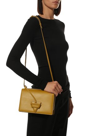 Женская сумка barcelona LOEWE светло-коричневого цвета, арт. A532M15X02 | Фото 6 (Сумки-технические: Сумки через плечо; Материал: Натуральная кожа; Ремень/цепочка: На ремешке; Размер: small)