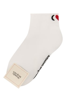 Женские хлопковые носки ALEXANDER MCQUEEN белого цвета по цене 6195 руб., арт. 665496/3D41Q | Фото 1 Женские хлопковые носки ALEXANDER MCQUEEN белого цвета, арт. 665496/3D41Q | Фото 1