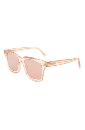 Женские солнцезащитные очки TOM FORD розового цвета, арт. TF690 | Фото 1 (Тип очков: С/з; Очки форма: Квадратные)