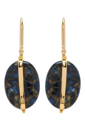 Женские серьги ISABEL MARANT темно-синего цвета по цене 13100 руб., арт. BL0907-21A025B | Фото 1 Женские серьги ISABEL MARANT темно-синего цвета, арт. BL0907-21A025B | Фото 1